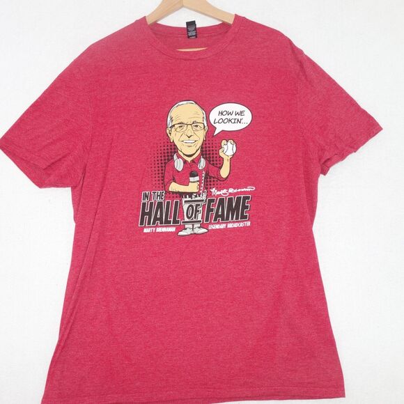 NEW Cincinnati Reds Marty Brenneman Hall of Fame Tee T-Shirt Men's XL - Picture 2 of 4